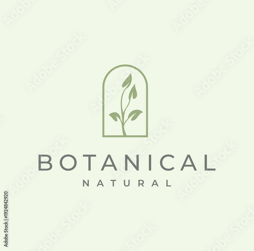 Floral and Botanical Feminine Logo Modern Vector Template For Florist