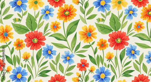 A gentle spring garden frozen in watercolor charm