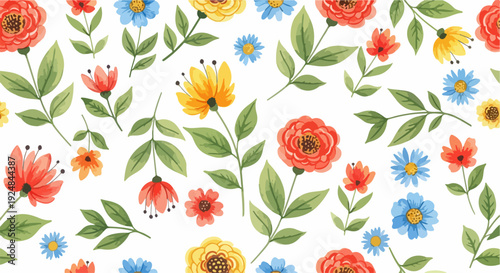 A field of gentle blossoms arranged in harmony