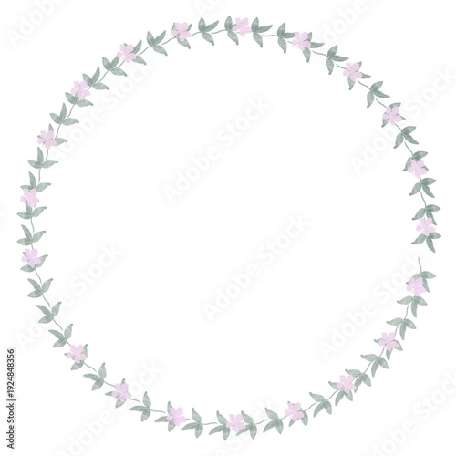 Hand drawn floral frames with flowers. Wreath. Elegant logo template. Vector illustration for labels, branding business identity, wedding invitation