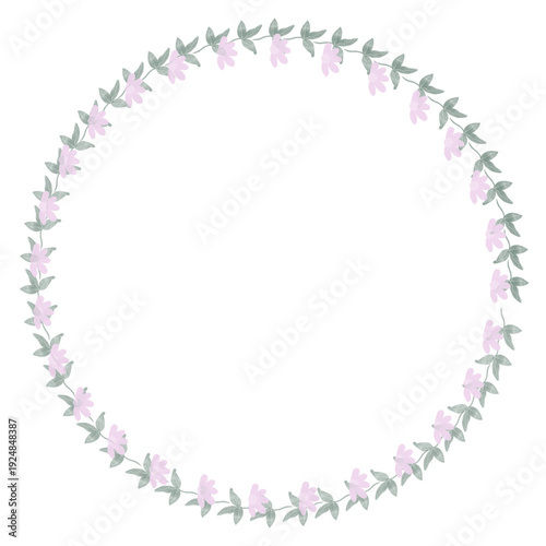 Hand drawn floral frames with flowers. Wreath. Elegant logo template. Vector illustration for labels, branding business identity, wedding invitation