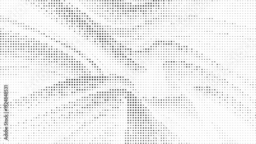 Irregular black star halftone gradient abstract background, Black star dotted irregular abstract pattern with gradient effect