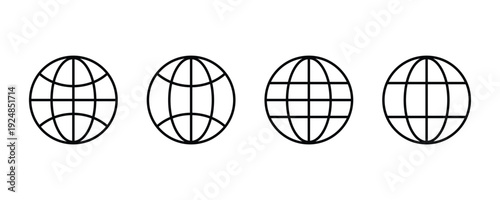 Web icon vector. Global search icon. Go to web sign and symbol. Web click icon.