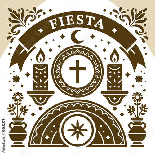 Fiesta Celebration Design vector illustration