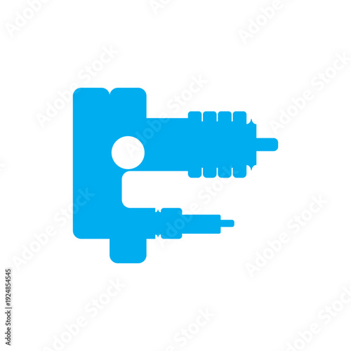 Inlet Diverter Internal Separator Component Minimal Line Vector Icon