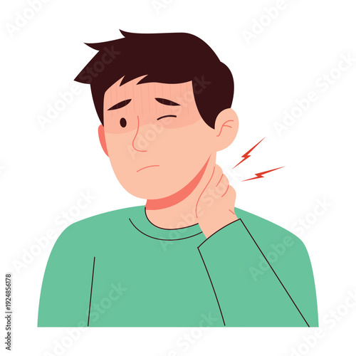 Esophageal Symptoms Man Illustrations