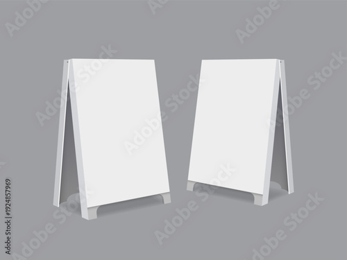 A-shaped sandwich panel for creating an outdoor advertising layout in a cafe