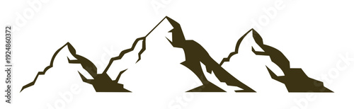Outdoor Adventure Mountain Logo Vector, Clean Minimal Design