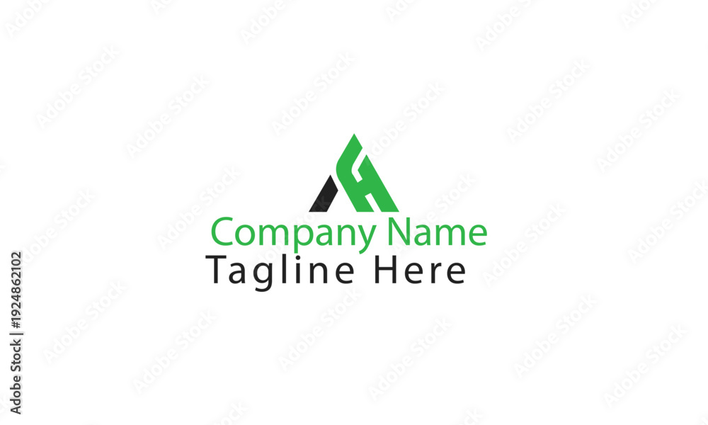Fototapeta premium Letter AH Logo
