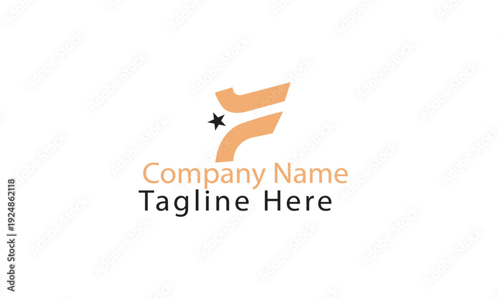 Fototapeta premium Letter F Logo