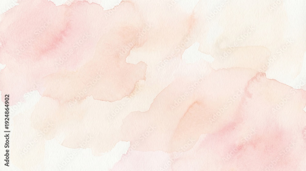 Fototapeta premium Watercolor Background | abstract pink background with clouds