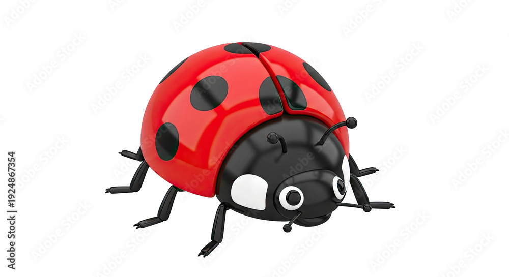 Obraz premium Cartoon Ladybug