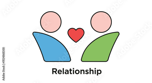 Two figures embracing sharing a heart representing connection and relationship