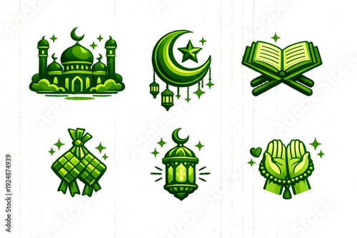 set of icons for ramadhan