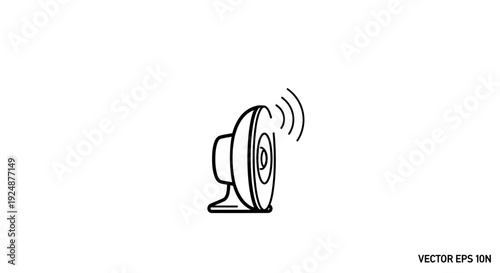 Sound Wave Icon, Speaker Icon, Audio Signal, Music Symbol, Vector Art