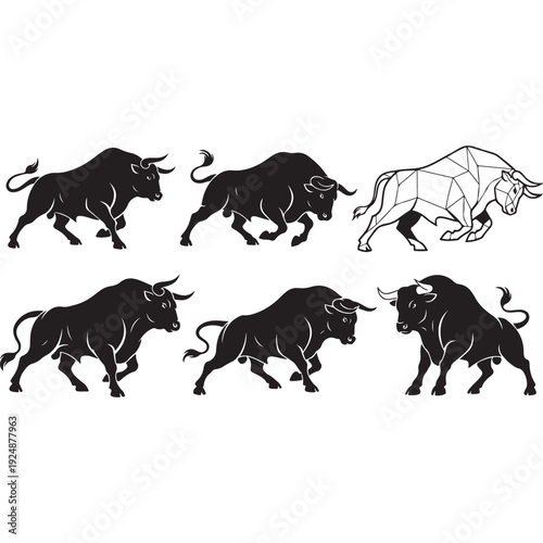 Group of American Bison with One Rare White Buffalo Highlighting Uniqueness and Diversity