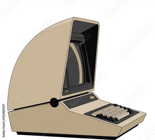 An Old Vintage Computer Terminal