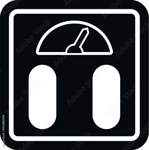 Bathroom scale displaying weight for health and fitness monitoring, an essential measuring tool