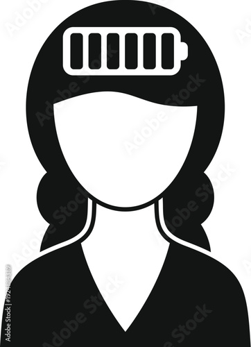 Woman feeling fully charged with maximum energy, representing mental health and well being