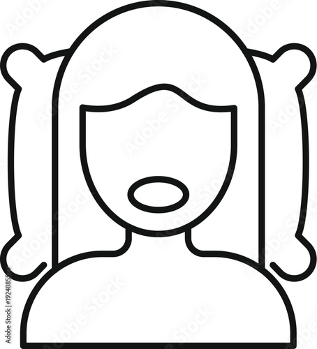 Woman resting on pillows, depicting sleep and relaxation