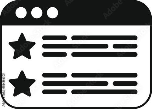 Website browser interface displaying star ratings and customer reviews for products online