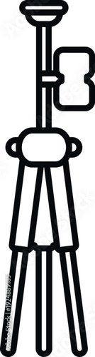 Tripod monopod combo supporting a smartphone for photo and video capturing