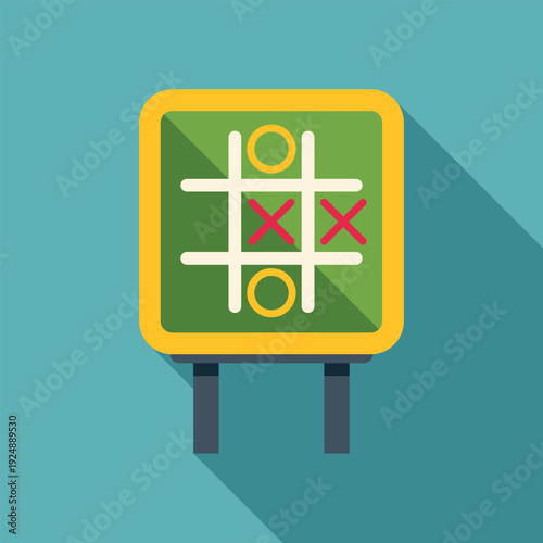 Tic tac toe game board with x and o symbols representing competition and strategy