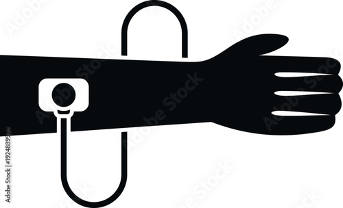 Human arm receiving a plasma or blood transfusion through an intravenous drip