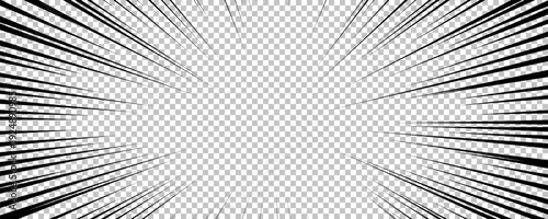 Black comic book transparent background