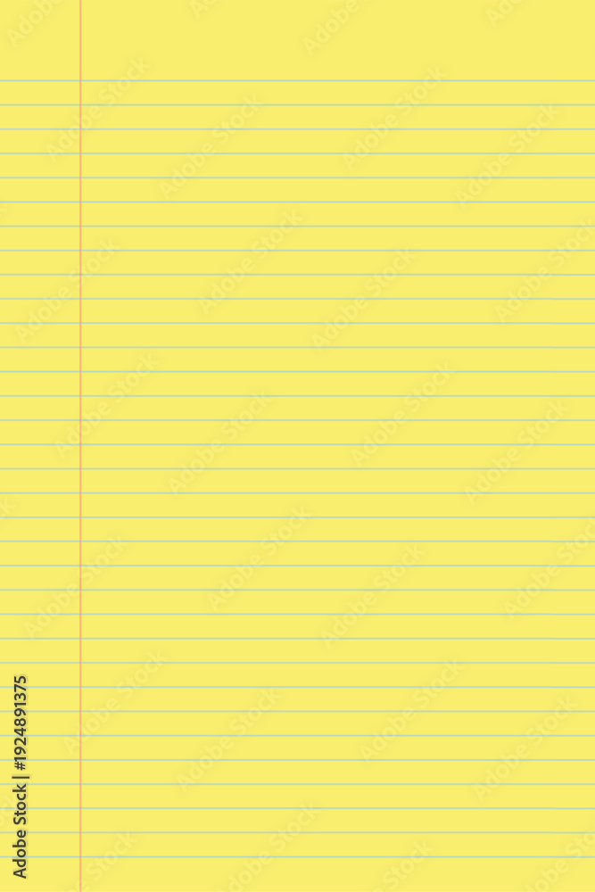 Naklejka premium Yellow legal pad pages with grid designs