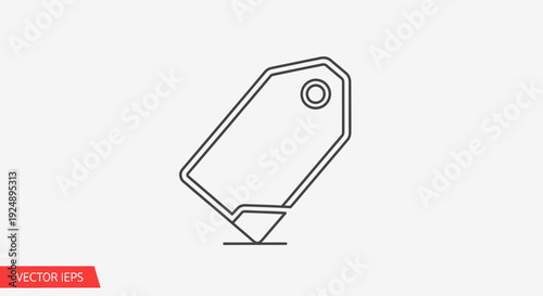 Price Tag Icon, Label Tag, Sale Tag, Shopping Tag, Marketing Tag, Discount Tag, Vector Icon