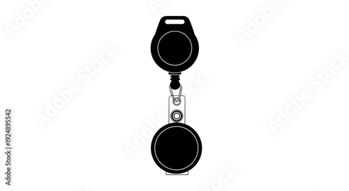 Retractable Badge Reel Holder with Clip and Lanyard