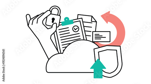 File Management and Secure Document Handling Concept