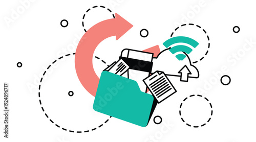 Digital File Transfer and Data Synchronization Process
