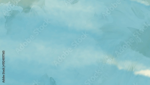 Abstract watercolor texture with blue and green hues