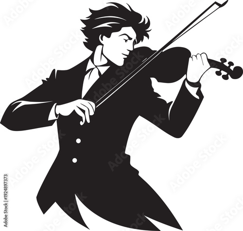 Elegant Violinist Soloist