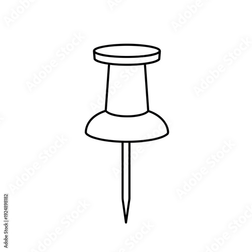 push pin isolated