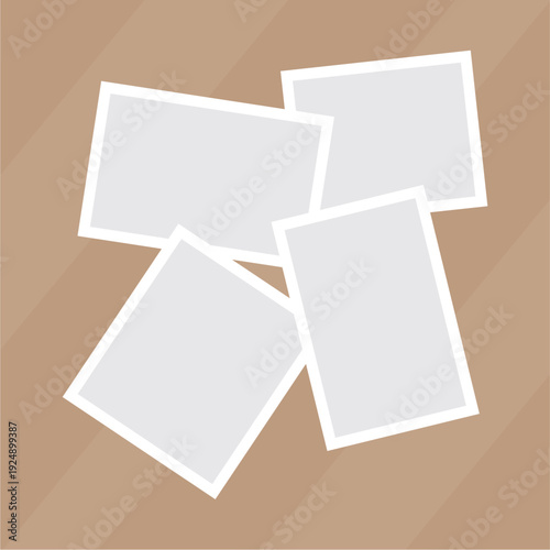 Pictures or photos frame collage layout abstract photo frames and digital photo wall template
