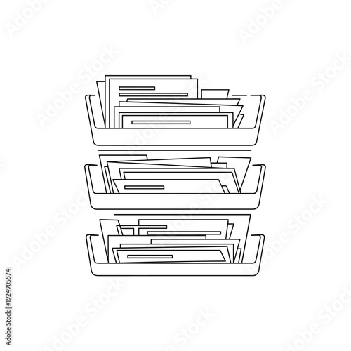 Stack of books folders and documents with laptop and office supplies in 3D study and learning scene