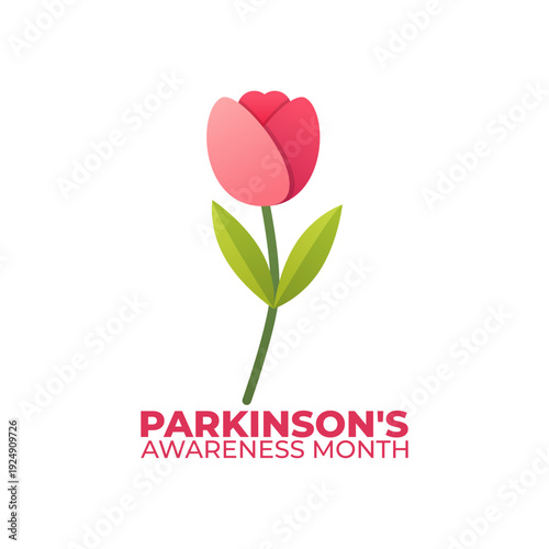 Vector graphic of Parkinson's Awareness Month for Parkinson's Awareness Month celebration.