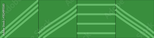 Green Panels line pattern with Parallel Arrangements