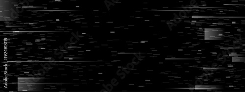 Cctv glitch texture. Tv filter with pixel noise overlay pattern for background. Vintage film grain and scratch abstract graphic. Scanline technology with dither line for 90s analog television vector.