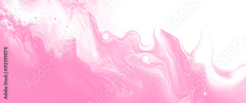 Vibrant pink fluid ink vector background