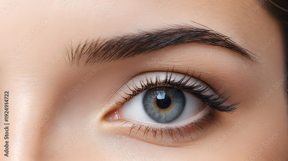 Obraz premium Close eyelids filled stroke