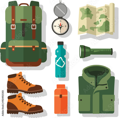 Hiking gear and accessories for adventure.