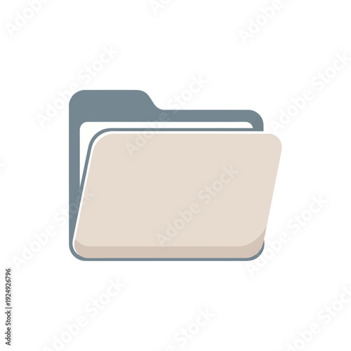 Digital File Folder Icon for Document Management