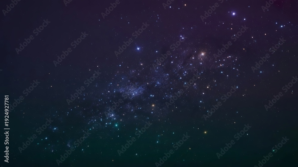 Obraz premium Night sky with dense star clusters and cosmic dust clouds starry sky stars