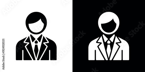 Black and white business with faceless men in suits