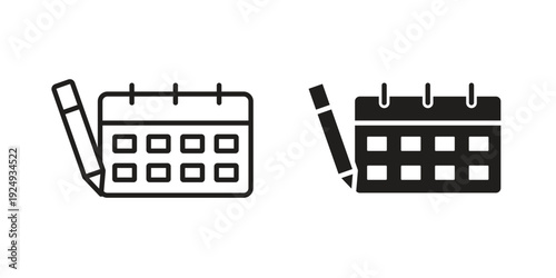 Calendar pen icon
