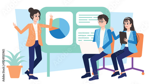 Business Meeting Explaining Insurance Coverage and Benefits